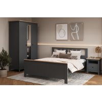 Кровать Mio Tesoro Сага 160x200 2.08.04.070.15 (серый/ясень)