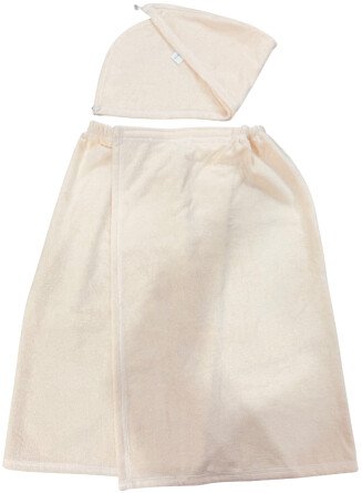 Набор для бани Vitok полотенце на резинке и колпак С-10.013