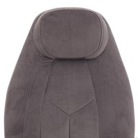 Офисное кресло TetChair Boss Lux (флок, серый/серый перфорированный)