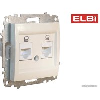 Розетка компьютерная Elbi Zena-Vega 609-010300-248 (кремовый)