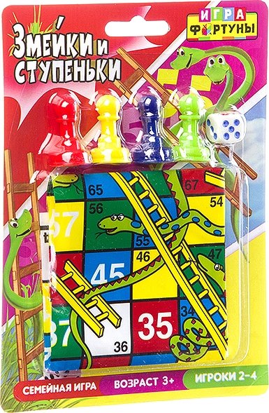 

Настольная игра Фортуна Змейки и ступеньки Ф94952