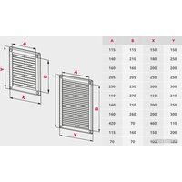 Вентиляционная решетка Awenta TRU24SS