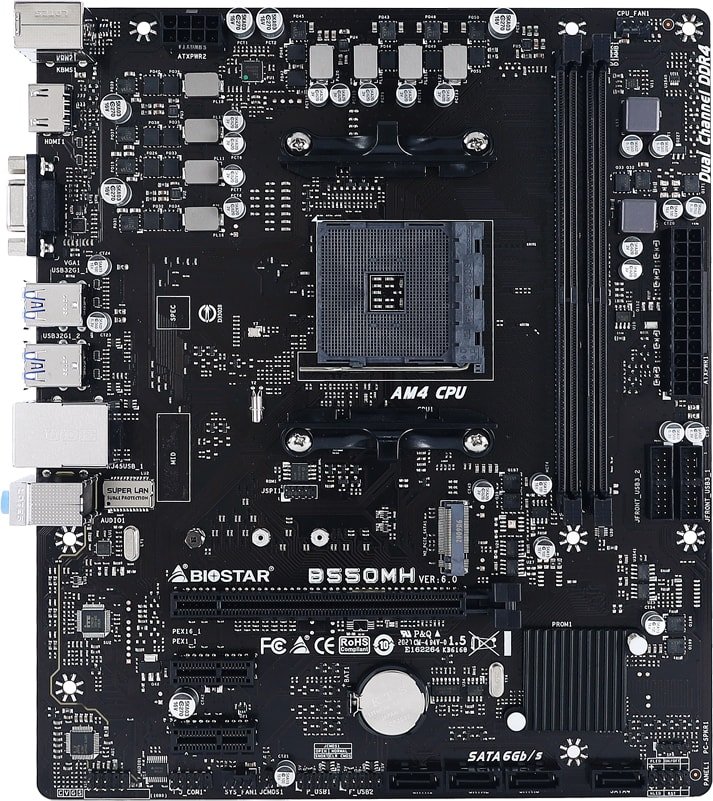 

Материнская плата BIOSTAR B550MH Ver. 6.0