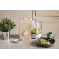 Тарелка для кормления Beaba Assiette Silicone 913550 (Mineral Grey)