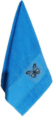 Полотенце Merzuka Kontes 50x90 11960 (в коробке,голубой)