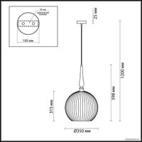 Подвесная люстра Odeon Light Runga 4765/1