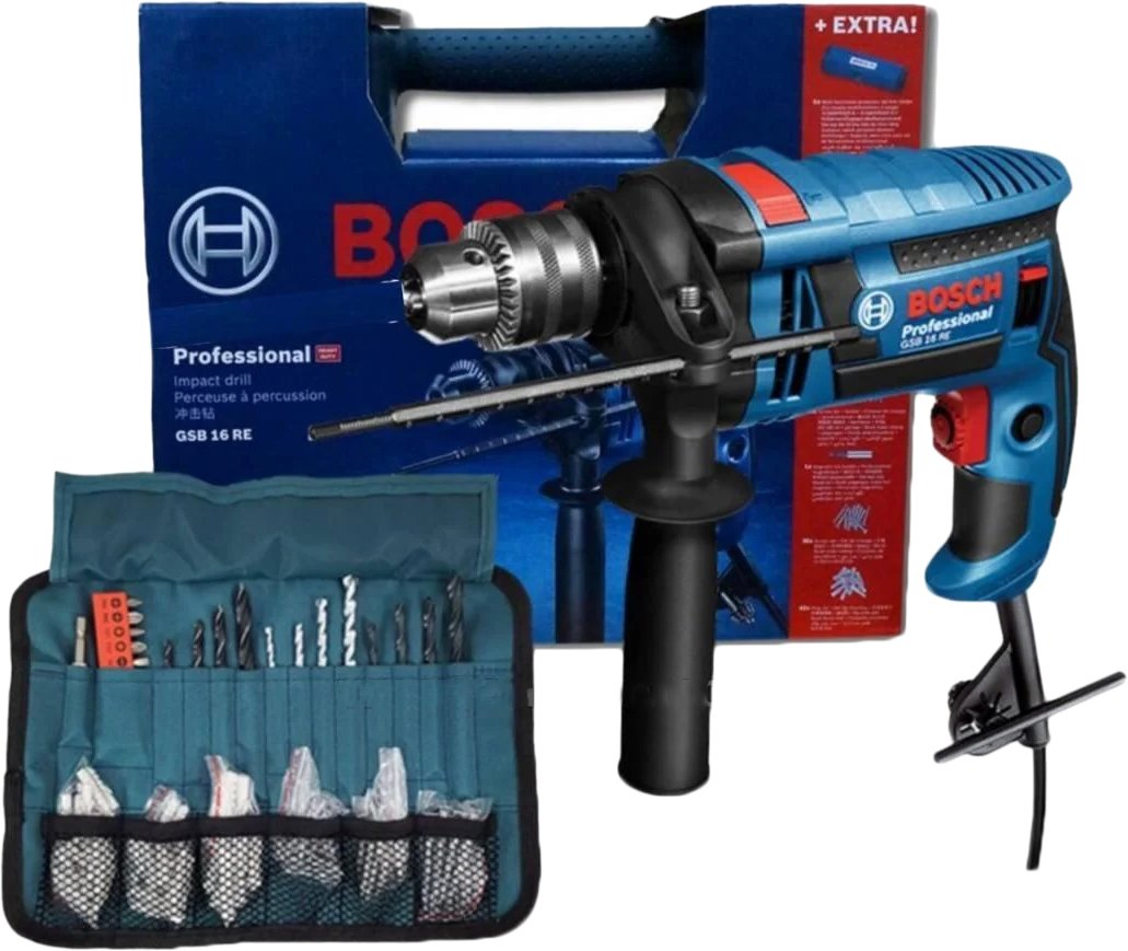 

Ударная дрель Bosch GSB 16 RE Professional 06012281K2