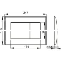 Панель смыва Alcaplast M275