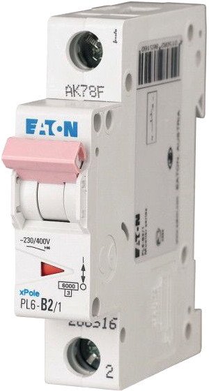 

Выключатель автоматический Eaton PL6 1P 4А С 6кА 1M 286529