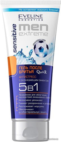 Гель после бритья Eveline Cosmetics Q10+R Men Extreme Sensitive 5 в 1 гель (200 мл)