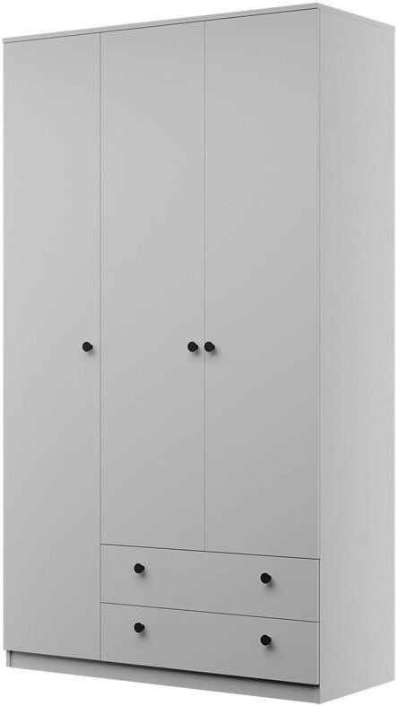 

Шкаф распашной Bravo Мебель Оскар ШР-3 (белый снег)