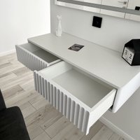 Туалетный столик без зеркала Shtabe Royal 5010 эко (белый)