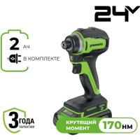Винтоверт Greenworks ID3170 3804907CUA (с 1-им АКБ)