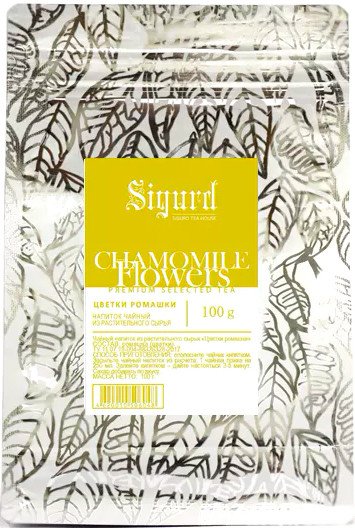 

Травяной чай Sigurd Chamomile Flowers - Цветки ромашки 100 г