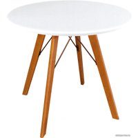 Кухонный стол Sheffilton SHT-TU9/80 МДФ (светлый орех/белый)