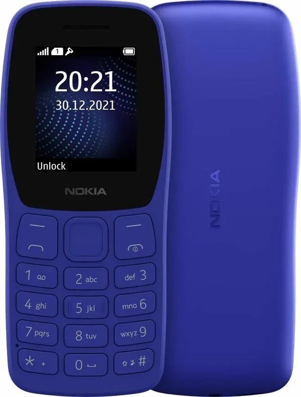 Кнопочный телефон Nokia 105 4G (2023) Dual SIM TA-1551 (синий)