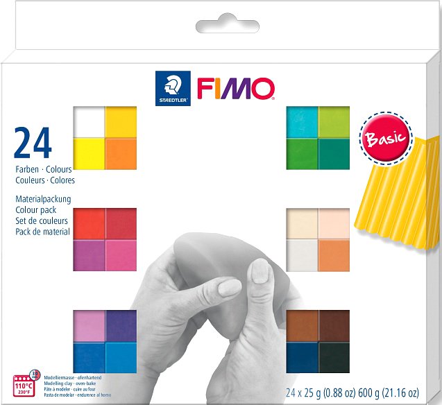 

Полимерная глина Fimo Soft Basic Colours 8023 C24-1 (24x25 г)