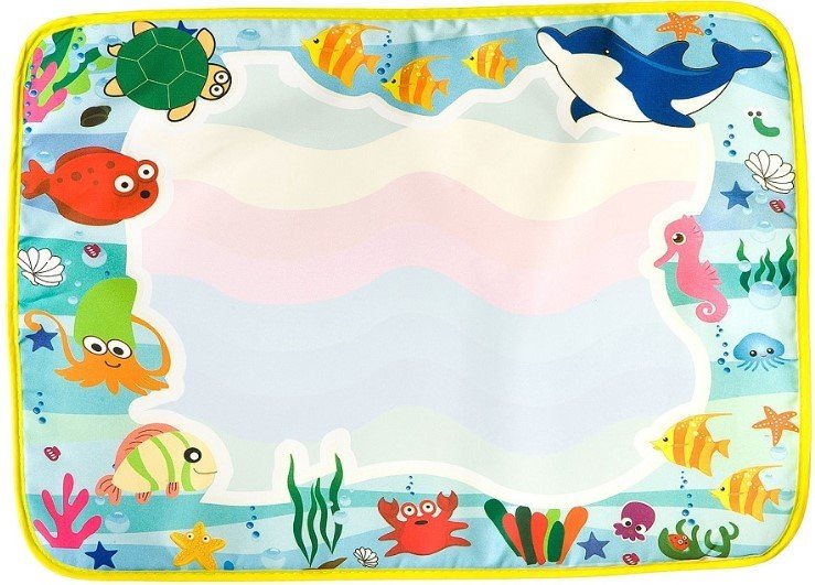 

Набор для рисования Bondibon Водная раскраска-коврик. Подводный мир BB2378