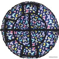 Тюбинг Hubster Люкс Pro S 100 см (бабочки синие)