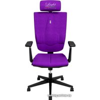 Офисное кресло Kulik System Space (азур, с подголовником, с подлокотником, фиолетовый)