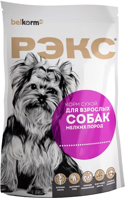 

Сухой корм для собак Рэкс Для мелких пород 10 кг