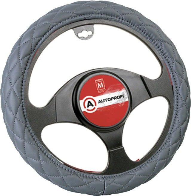 

Оплетка на руль Autoprofi SP-9010 GY (M) (серый)