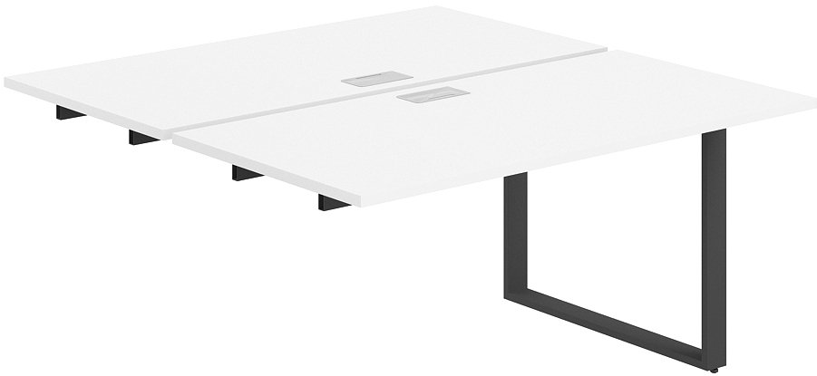 

Стол Norden Приставка 280x143.8x75 AG.125.WH.L.72.AN (антрацит/серебро/белый)