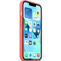 Чехол для телефона Apple MagSafe Silicone Case для iPhone 13 (розовый помело)