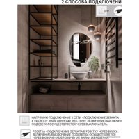 Зеркало eMZe Led 55x80 LED.NF.55.80.SW.4K (с подсветкой)