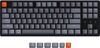 

Клавиатура Keychron K8 RGB K8-J1-RU (Gateron G Pro Red)
