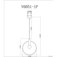 Подвесная люстра Moderli Sachara V6051-1P