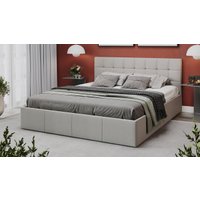 Кровать Трия Эмма с ПМ 160x200 (велюр Confetti Silver)