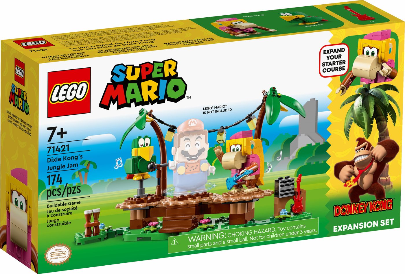 

Конструктор LEGO Super Mario 71421 Дополнительный набор: Дикси Конг в джунглях