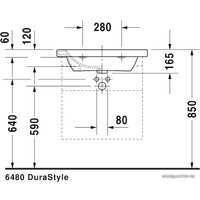 Умывальник Duravit DuraStyle 65x48 (2320650000)