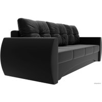 Диван Лига диванов Сатурн 28167 (экокожа, черный)