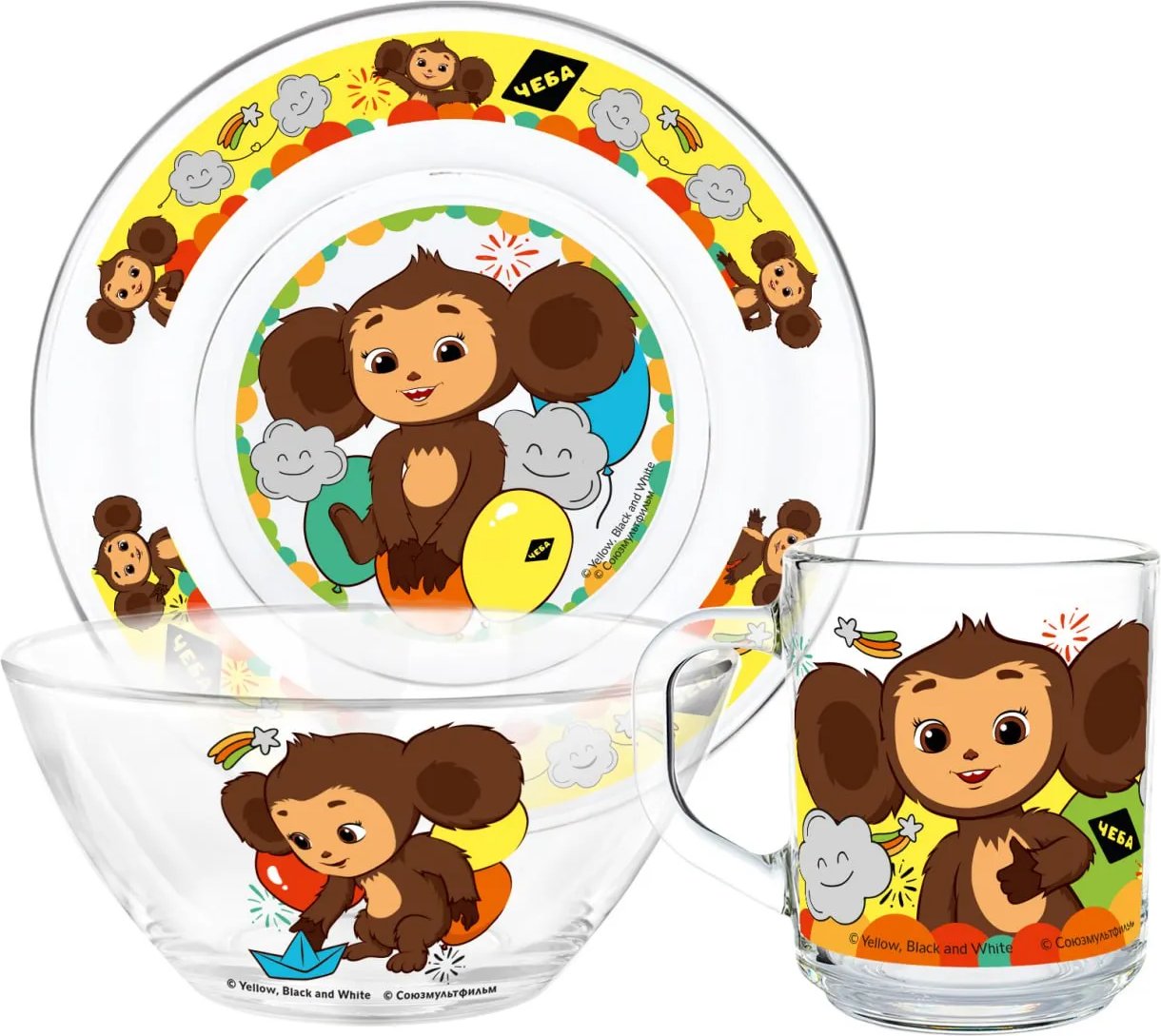 Набор сервировочный ND Play Чебурашка Лето 316931