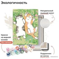 Картина по номерам Red Panda Котики на траве p54667
