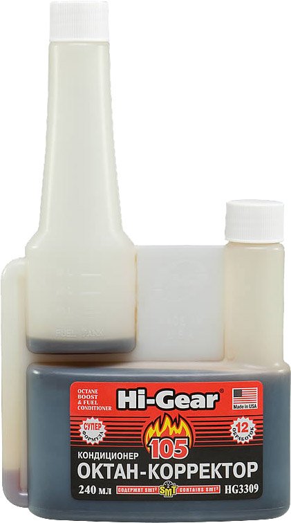 

Присадка в топливо Hi-Gear Octane Boost & Fuel Conditioner with SMT2 240 мл (HG3309)