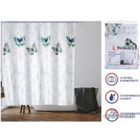 Шторка-занавеска для ванны Perfecto Linea Harmony 36-118011 (бабочки)