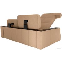 Угловой диван Лига диванов Брюссель 29386 (левый, микровельвет, бежевый)