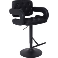 Стул с подлокотниками AksHome Elton (экокожа, черный/черный) в Бресте