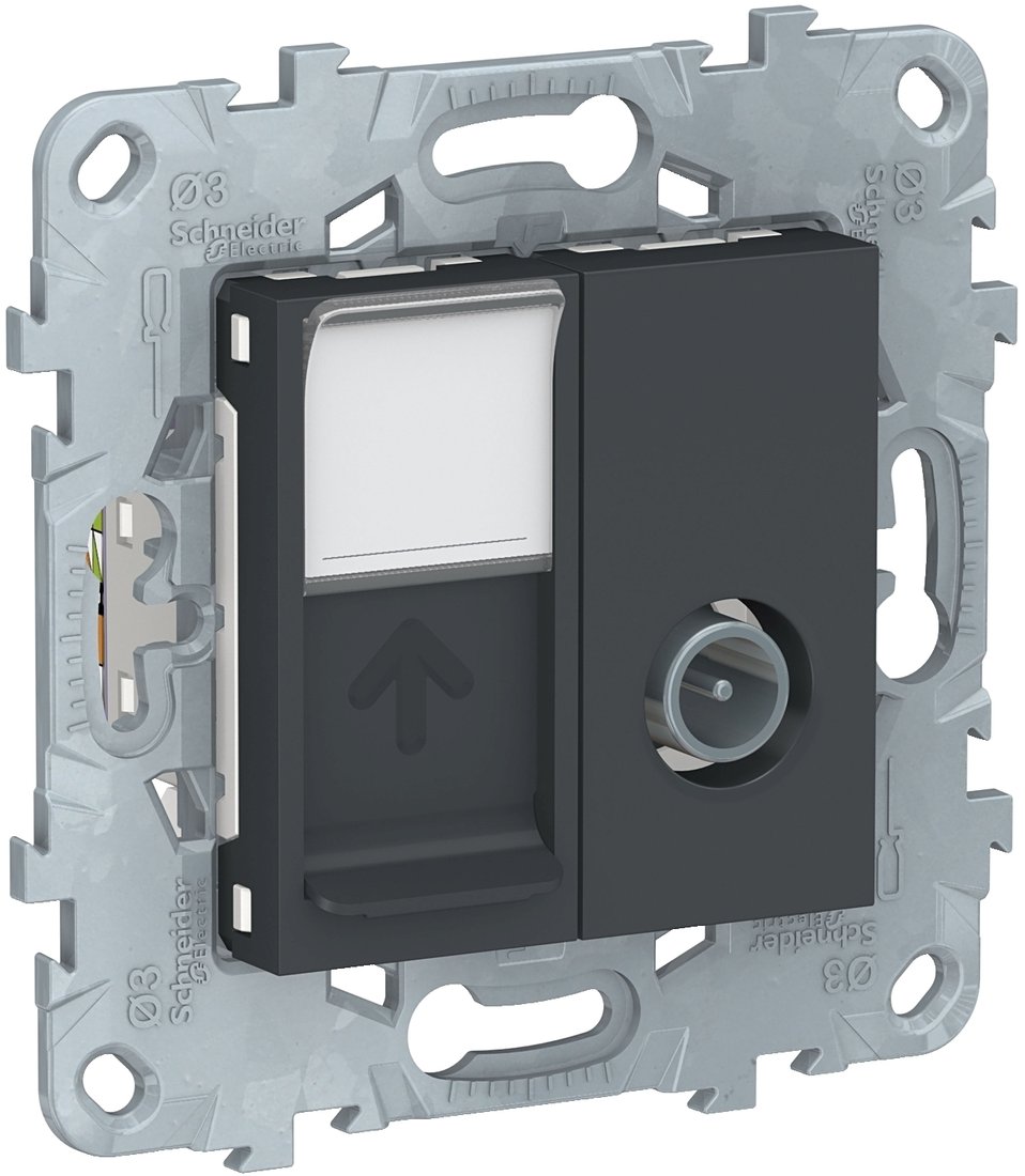 

Розетка компьютерная Schneider Electric Unica New NU547054