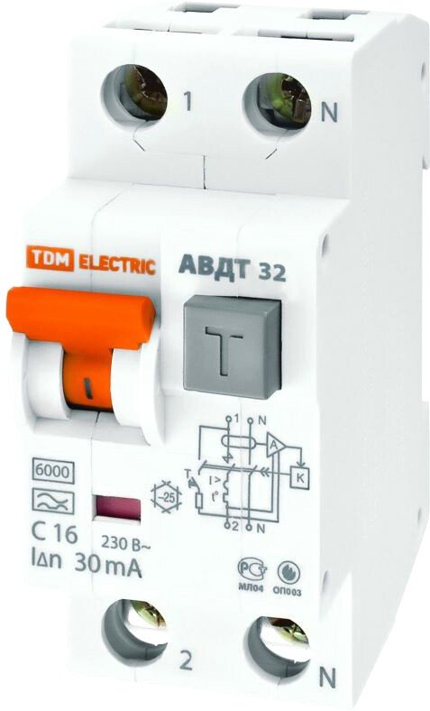 

Дифференциальный автомат TDM Electric SQ0202-0032