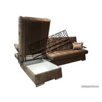 Угловой диван Асмана Марсель правый (хром/PG-2)