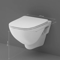 Унитаз подвесной AM.PM X-Joy C851701SC + Cersanit Vector S-IN-MZ-VECTOR + Twins 63534 в Барановичах