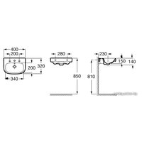 Умывальник Roca Debba 40x32 325998170
