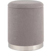Пуфик Stool Group Эмили 19A205CG-17 (серебро/вельвет серый)