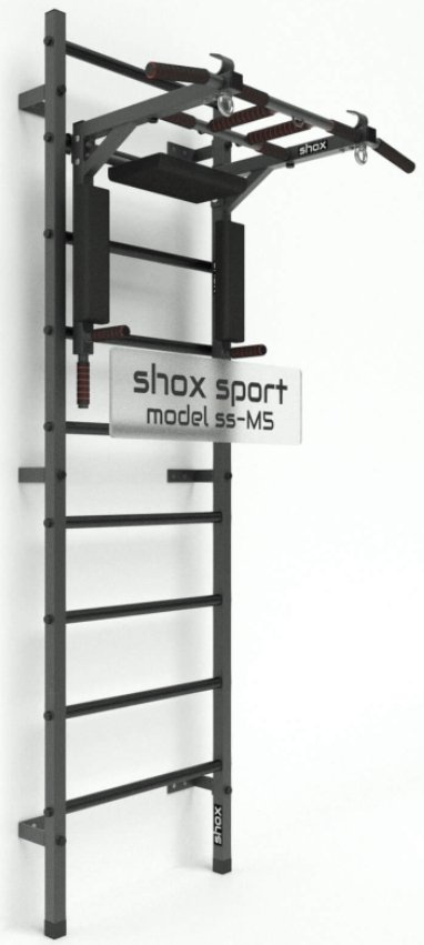 

Шведская стенка (лестница) Shox M5 (темно-серый антик/черный)
