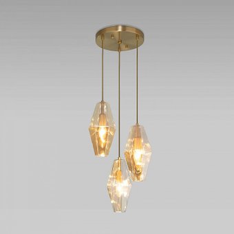 Подвесная люстра Евросвет Prism 50236/3 янтарный