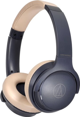 Наушники Audio-Technica ATH-S220BT (темно-синий/бежевый)